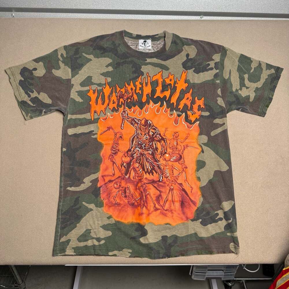 Warren Lotas Skull Crusher Camo Graphic T-Shirt XXL
